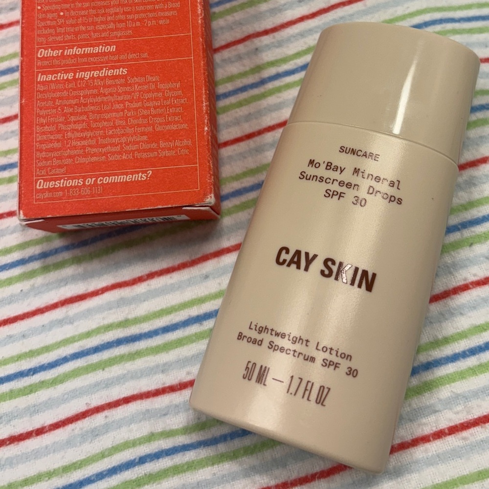 Cay Skin Mo’ Bay Mineral Sunscreen Drops SPF 30 new in box